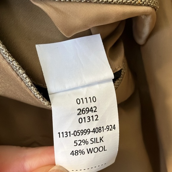 NWT Jos. A. Bank Traveller’s collection Classic Beige plaid Blazer sport coat - Picture 5 of 8